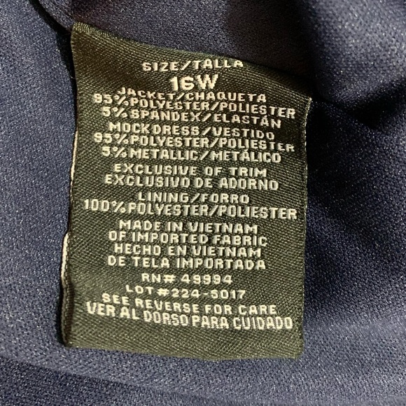 R & M Collection Chevron Dress with Attached Wrap - Picture 7 of 8